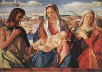 Bellini, Giovanni - Madonna and child with St John